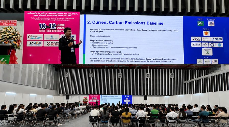 ESG Education & Business trình bày Chiến lược Carbon Net Zero cho Vietnam Corps tại Hội nghị Coating Chemical Exhibition ngày 11/6/2026